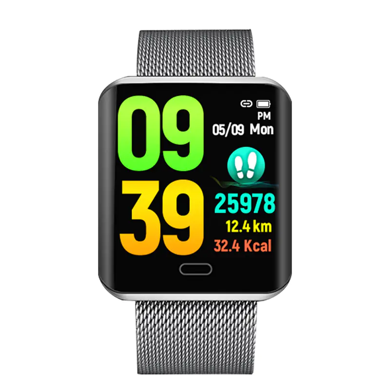 HD Square Touch Screen Waterproof Smart Fitness Watch - Image 9