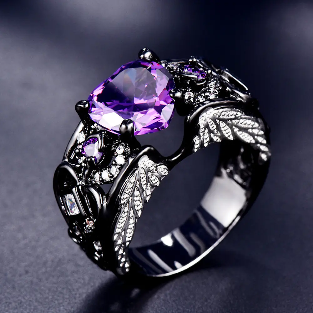 Heart Ring with Angel Wings for Women - Image 7