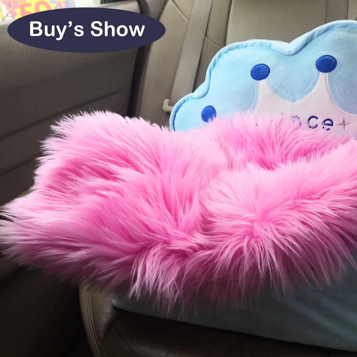 Heart Shape Fluffy Rug - Image 4