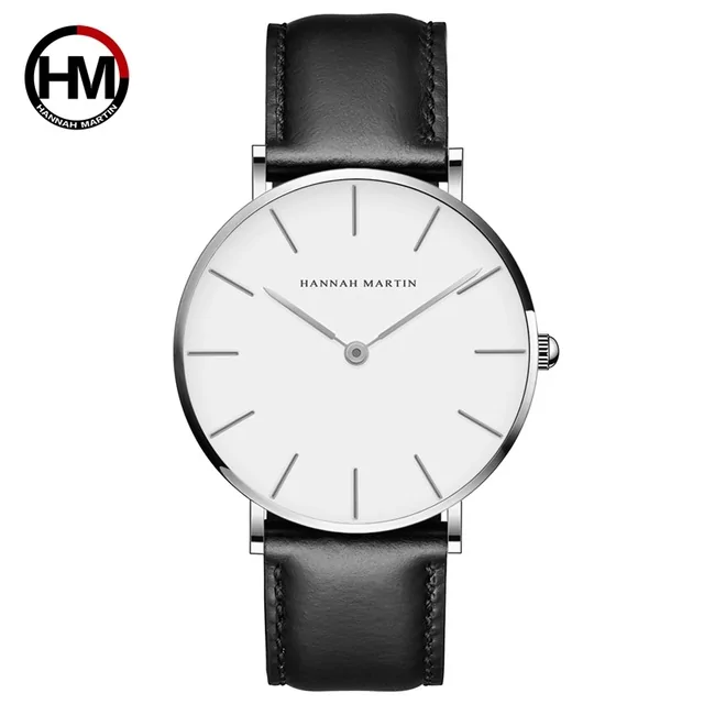 High-Quality Rose Gold Dial Leather Watch - Image 8