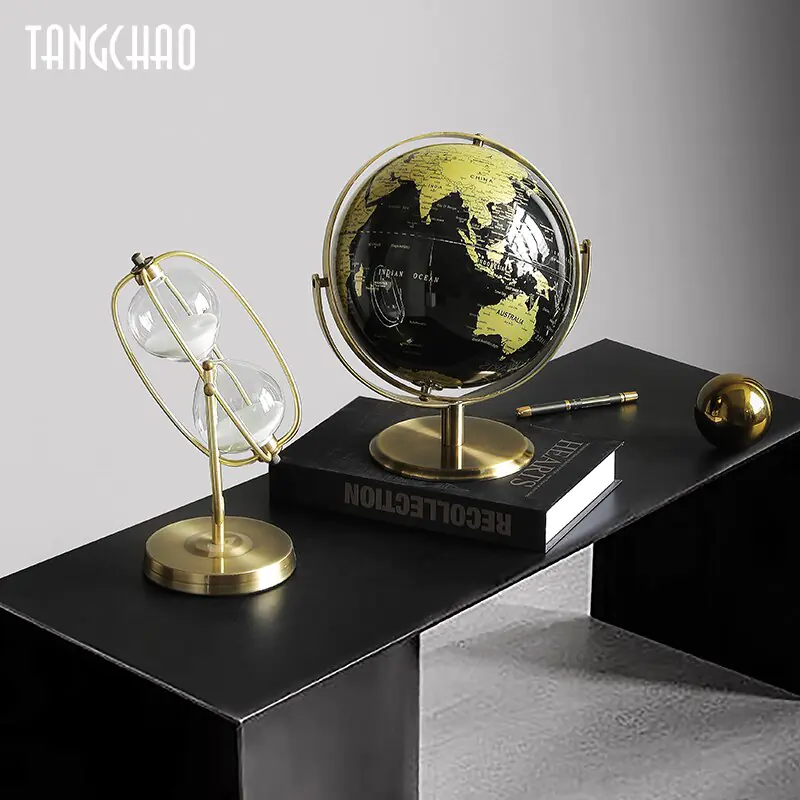 Home Decor World Globe Retro Map Globe Office Decor Accessories - Image 2