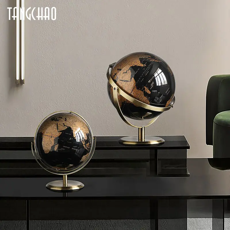 Home Decor World Globe Retro Map Globe Office Decor Accessories - Image 3