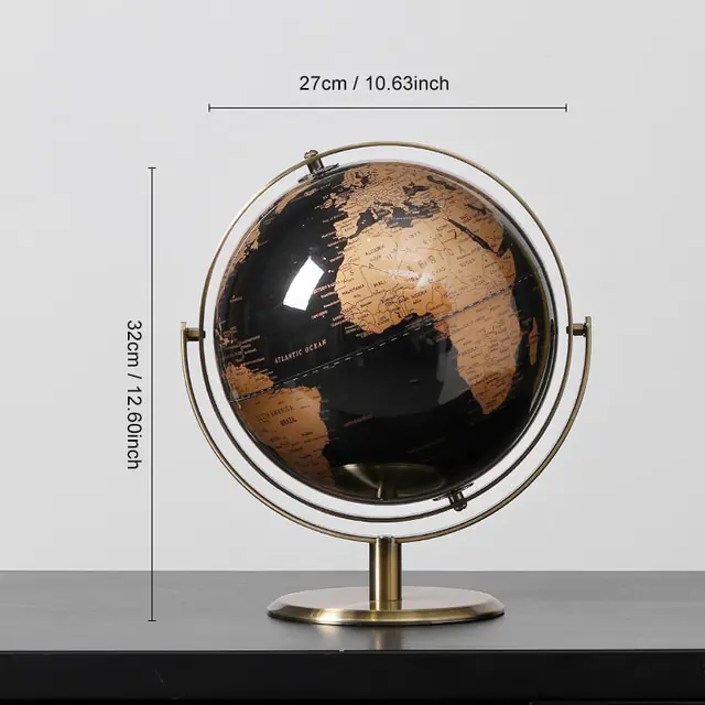 Home Decor World Globe Retro Map Globe Office Decor Accessories - Image 9