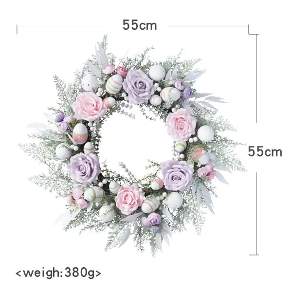 Home Easter Wreath Door Decoration - Image 2