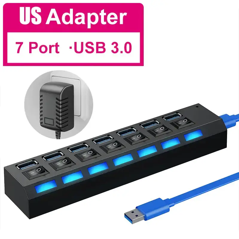 USB 3.0 Hub with 4/7 Extension Port - Image 20