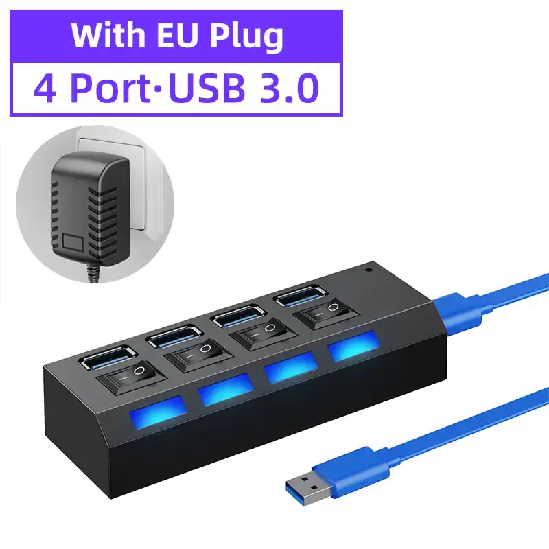 USB 3.0 Hub with 4/7 Extension Port - Image 3