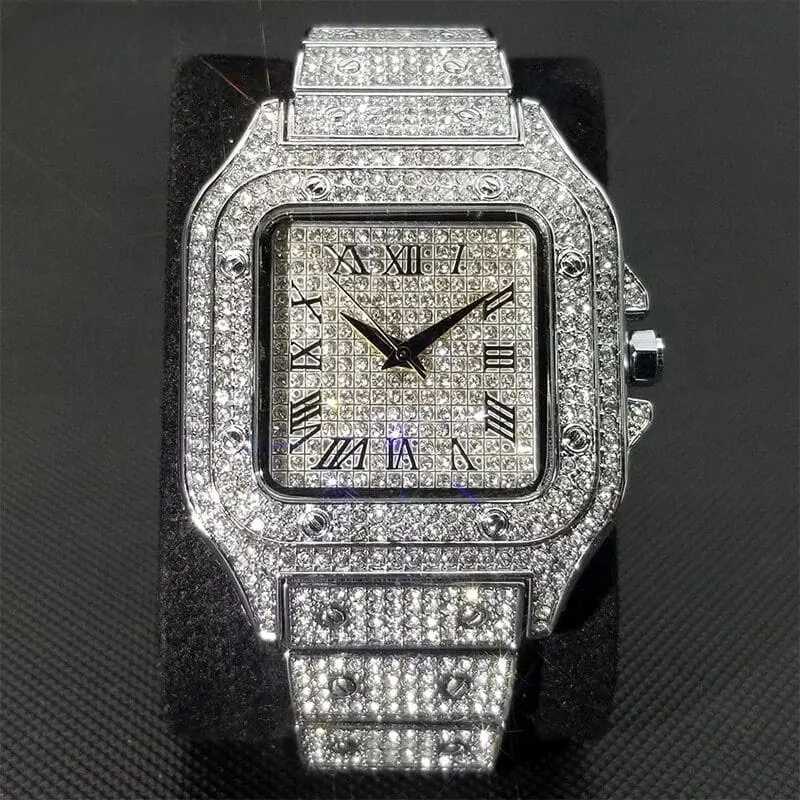 Ice Out Square Watch For Men - Image 10