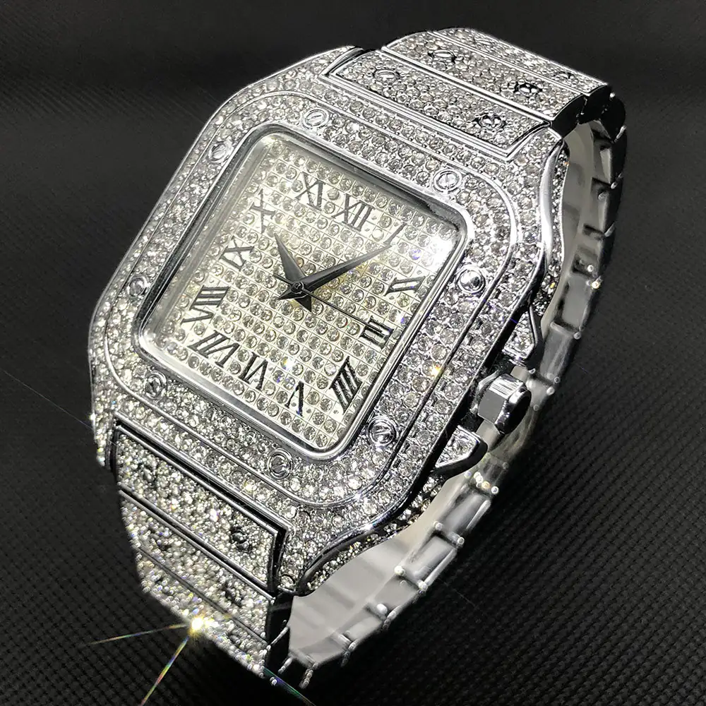 Ice Out Square Watch For Men - Image 2