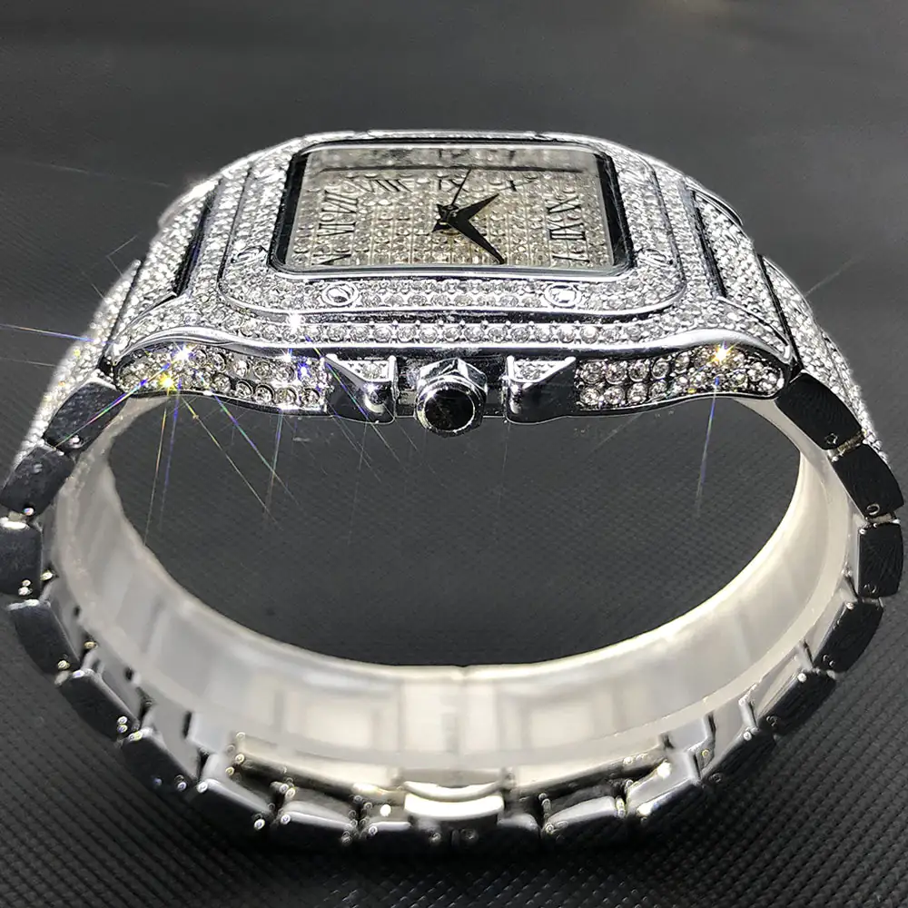 Ice Out Square Watch For Men - Image 4
