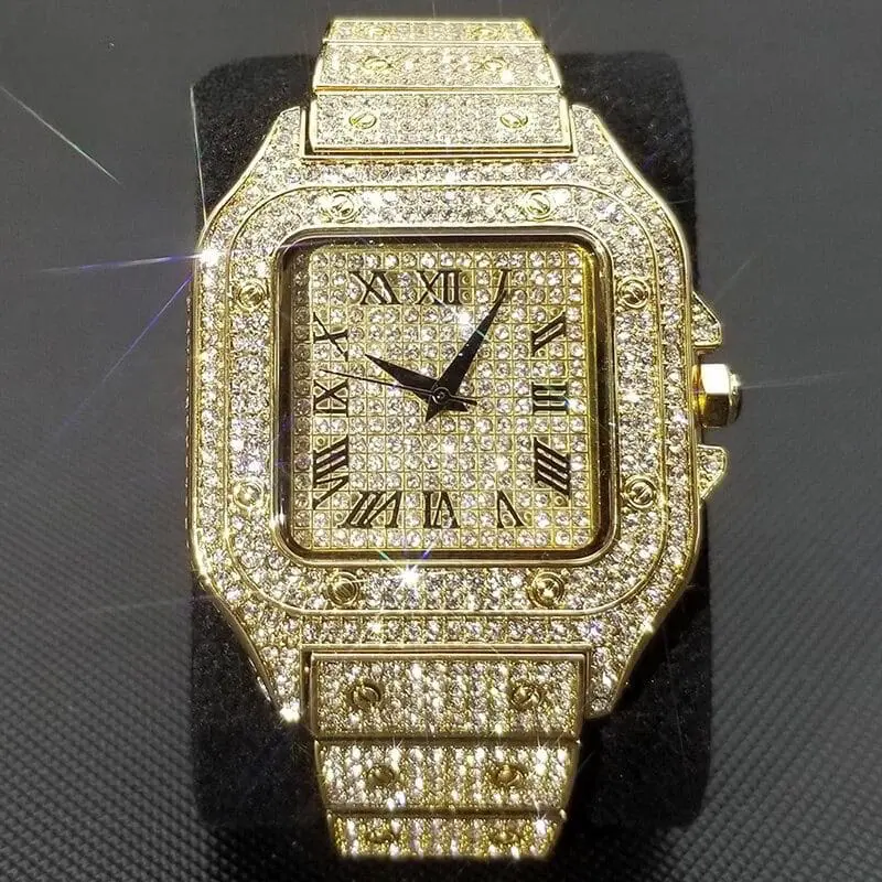 Ice Out Square Watch For Men - Image 7