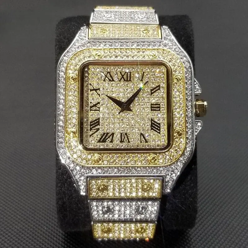 Ice Out Square Watch For Men - Image 8