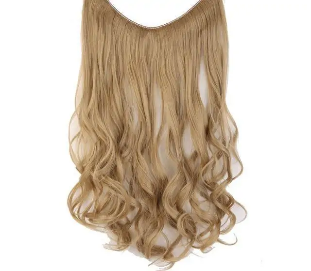 Invisible No Clips Hair Extensions-MEDIUM BROWN ROUNDED - Image 10