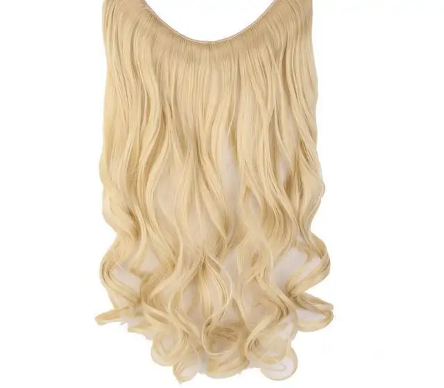 Invisible No Clips Hair Extensions-MEDIUM BROWN ROUNDED - Image 15