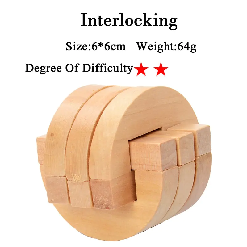 IQ 3D Wooden Brain Teaser Game - Image 15