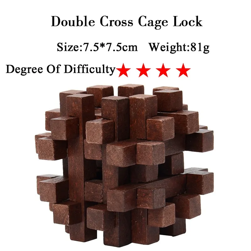 IQ 3D Wooden Brain Teaser Game - Image 19