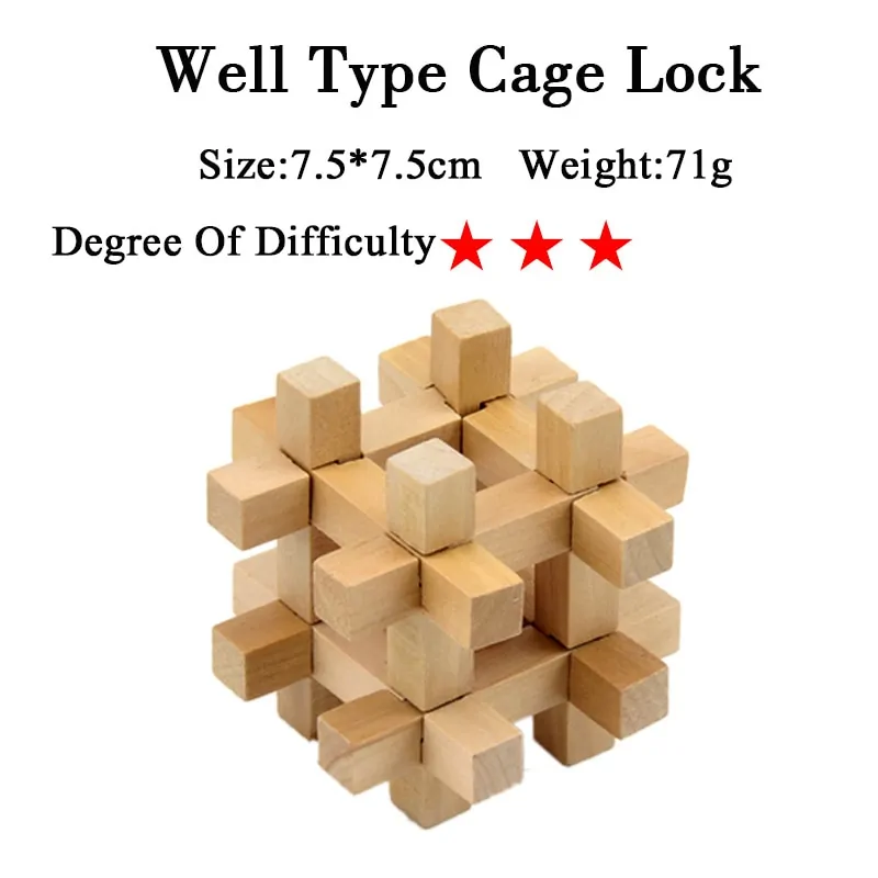 IQ 3D Wooden Brain Teaser Game - Image 24