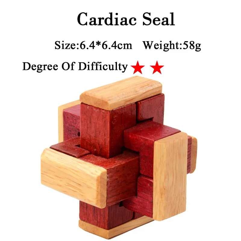 IQ 3D Wooden Brain Teaser Game - Image 25