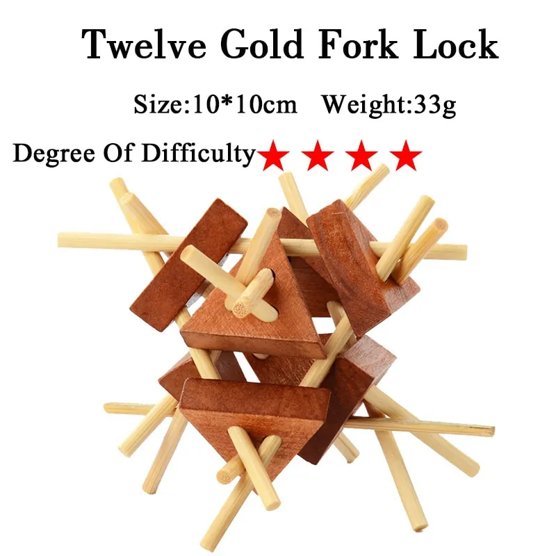 IQ 3D Wooden Brain Teaser Game - Image 28