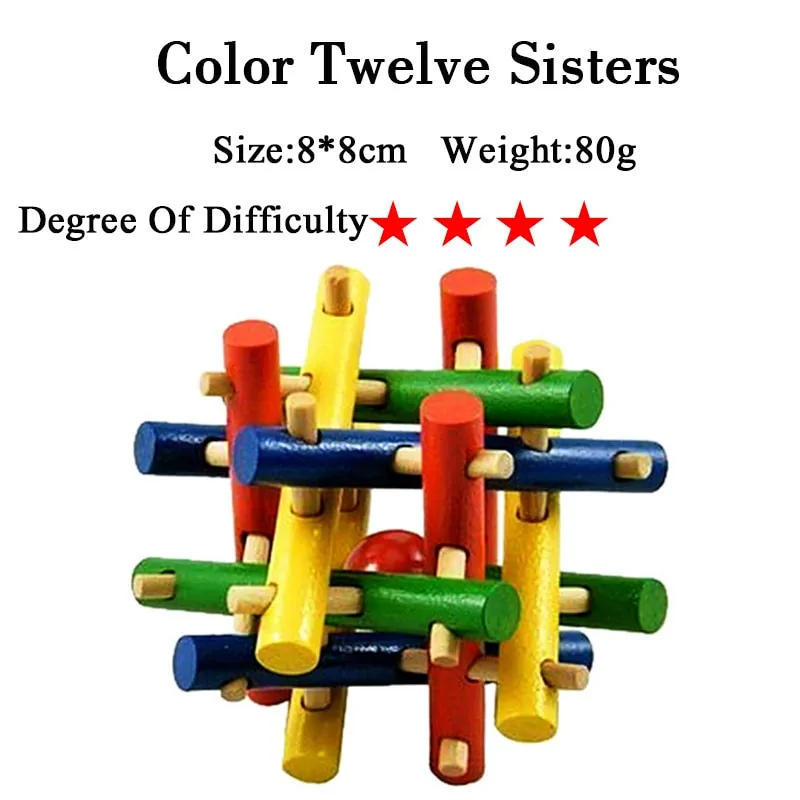 IQ 3D Wooden Brain Teaser Game - Image 34