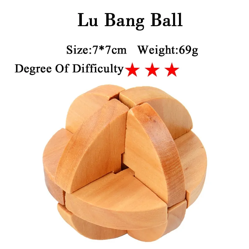 IQ 3D Wooden Brain Teaser Game - Image 43