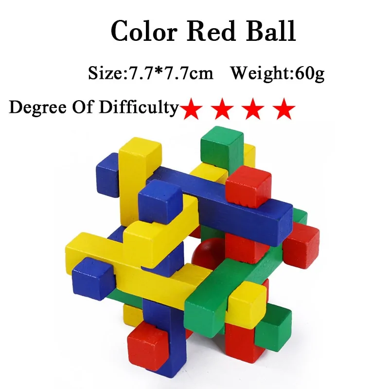 IQ 3D Wooden Brain Teaser Game - Image 45