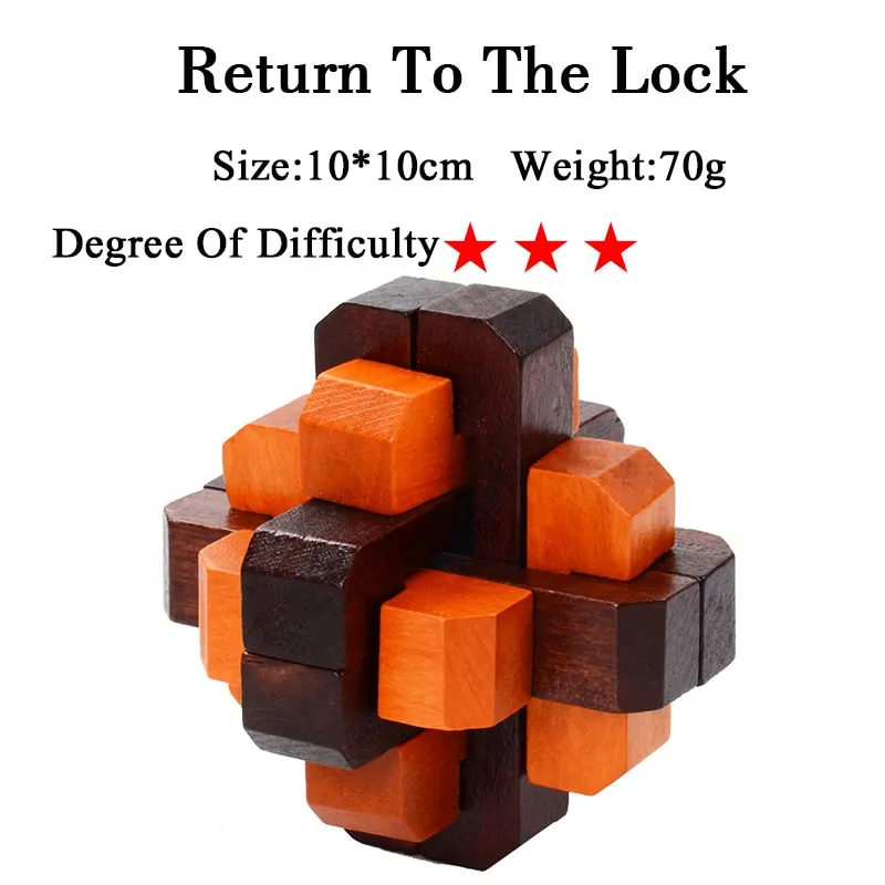 IQ 3D Wooden Brain Teaser Game - Image 47
