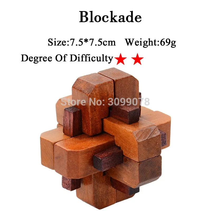 IQ 3D Wooden Brain Teaser Game - Image 5
