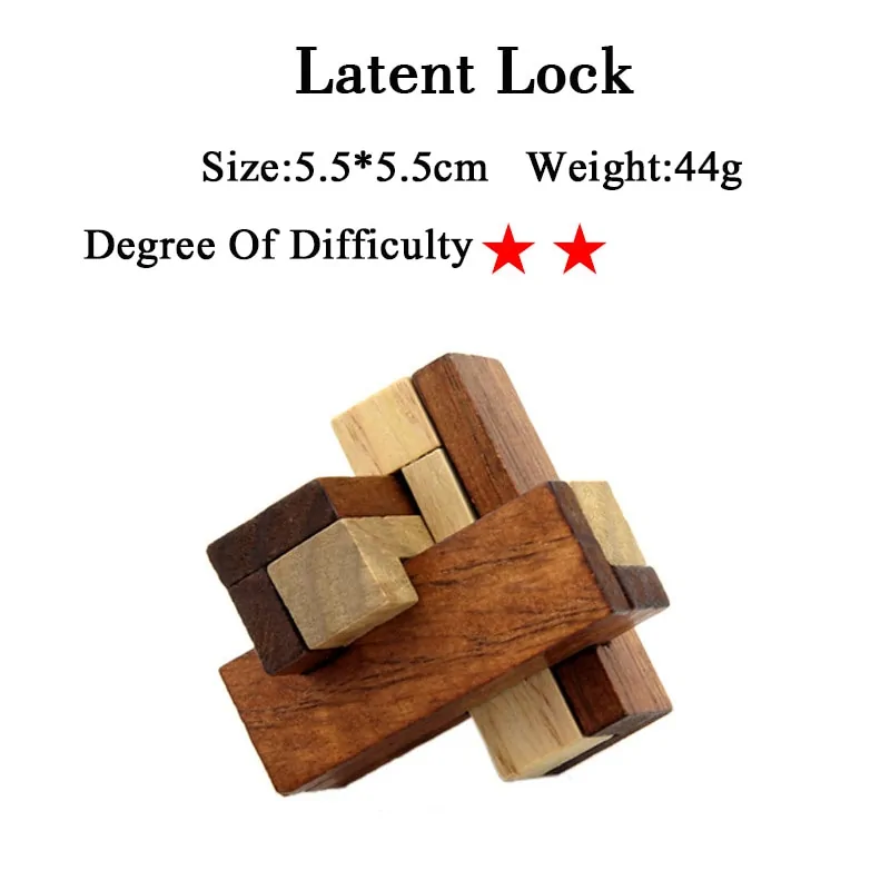 IQ 3D Wooden Brain Teaser Game - Image 50