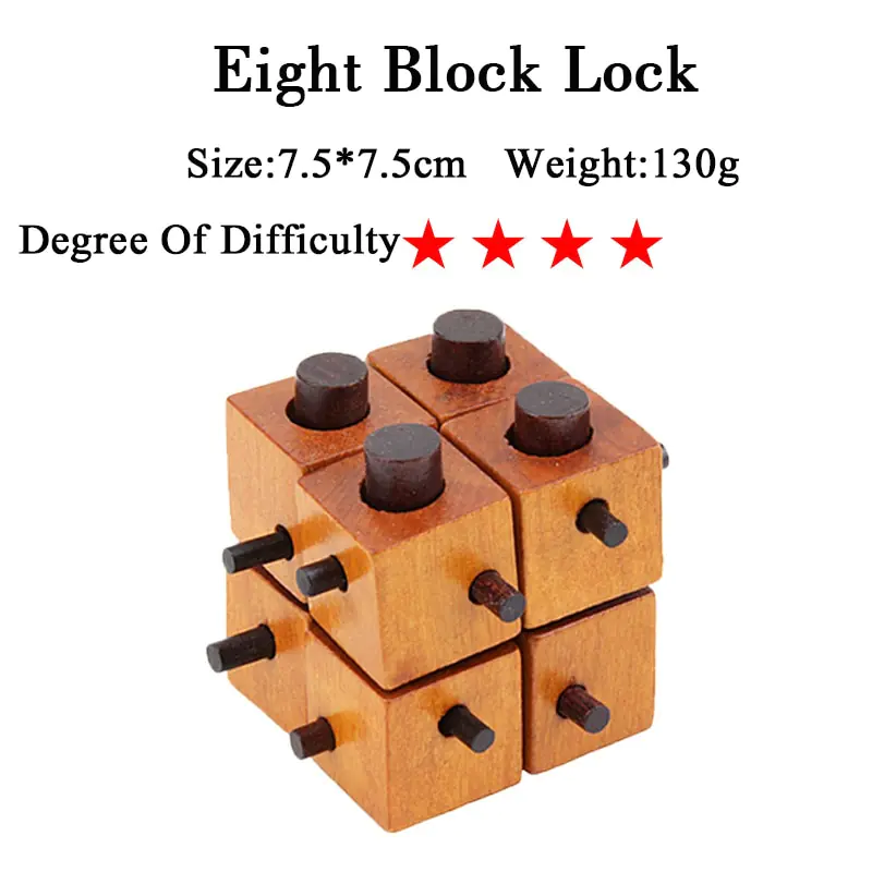 IQ 3D Wooden Brain Teaser Game - Image 7