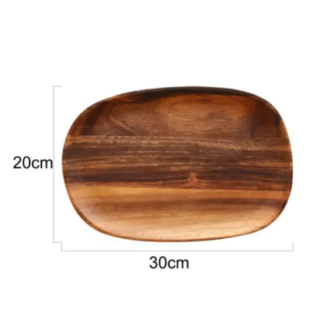 Japanese-Style Solid Wood Tableware Set - Image 10