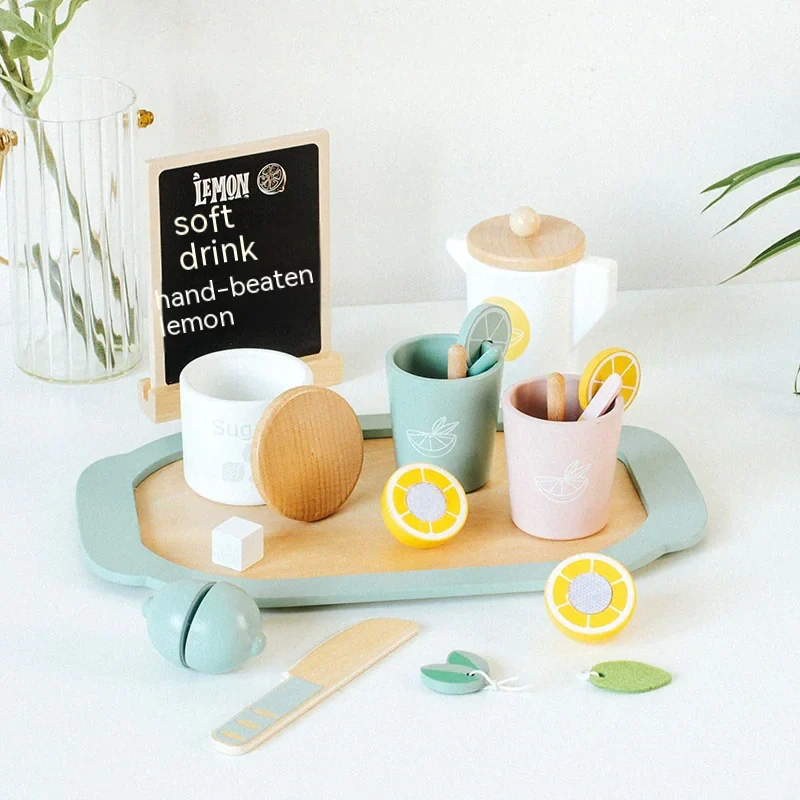 Kids Wooden Tea Party Playset - Image 13