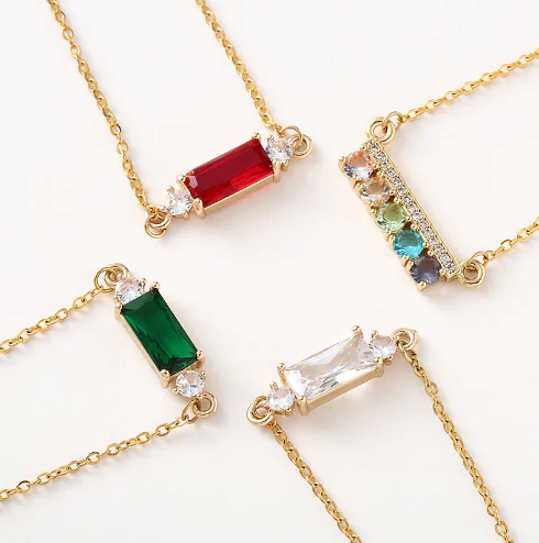 Korean-Japanese Style S925 Silver 18K Gold Necklace Set - Image 2