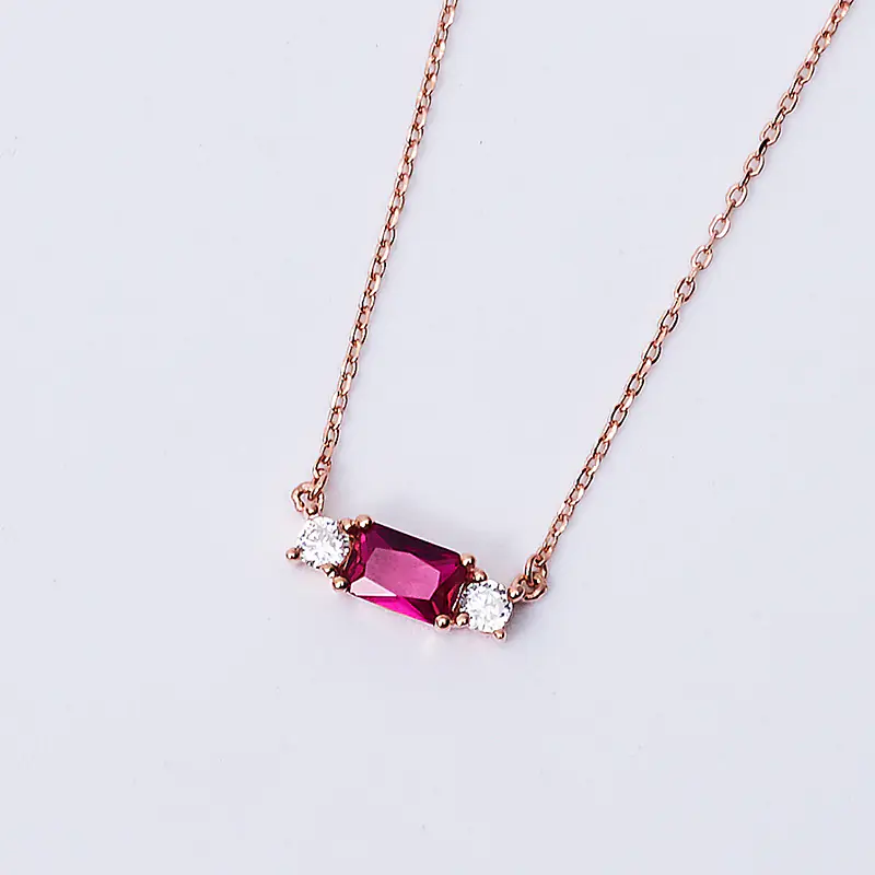 Korean-Japanese Style S925 Silver 18K Gold Necklace Set - Image 3