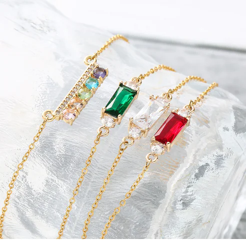 Korean-Japanese Style S925 Silver 18K Gold Necklace Set - Image 5
