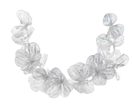 Korean Style Gold Petal Headband with Pearl Accents - Image 9