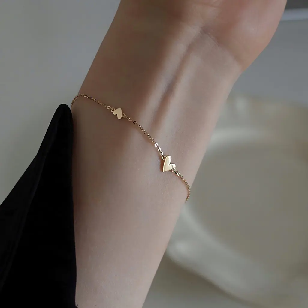 Korean-style Simple Fashion Love Chain Bracelet for Women - Image 2