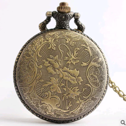 Large Brown Australian Map Quartz Pocket Watch, Vintage Style - Image 4