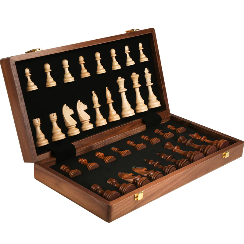 Large Children's Wooden Folding Chess Set - Image 6