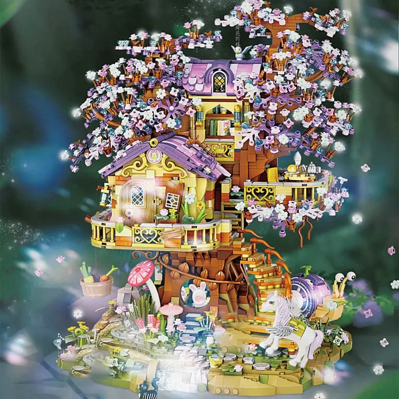 Large Elven Tree House Handassembled Building Toy - Image 4