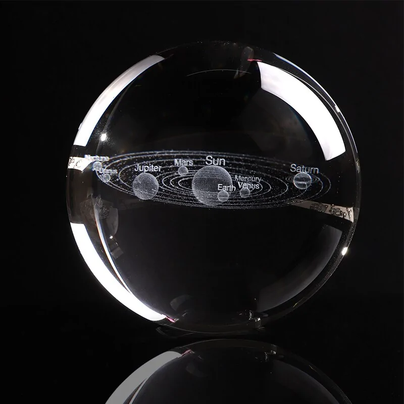 Laser Engraved Solar System Globe - Image 10