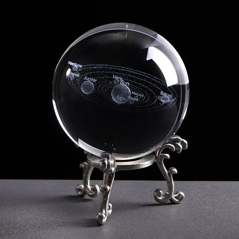 Laser Engraved Solar System Globe - Image 7