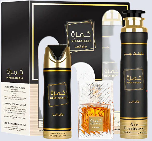 Lattafa Khamrah Lattfa Eau De Parfum, Air Freshener And Perfumed Spay (Unisex)
