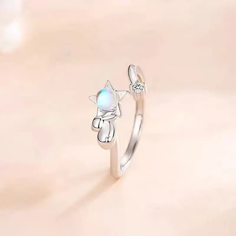 Laurel Star Rabbit Couple Ring - Image 2