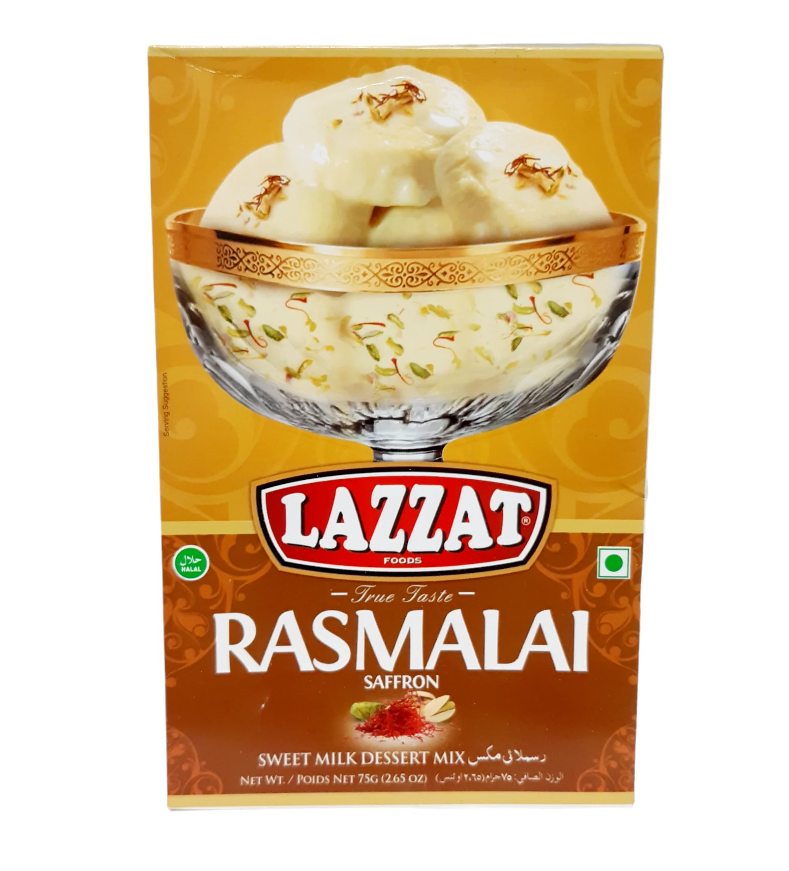 Lazzat Rasmalai 75g - Sweet Milk Dessert Mix