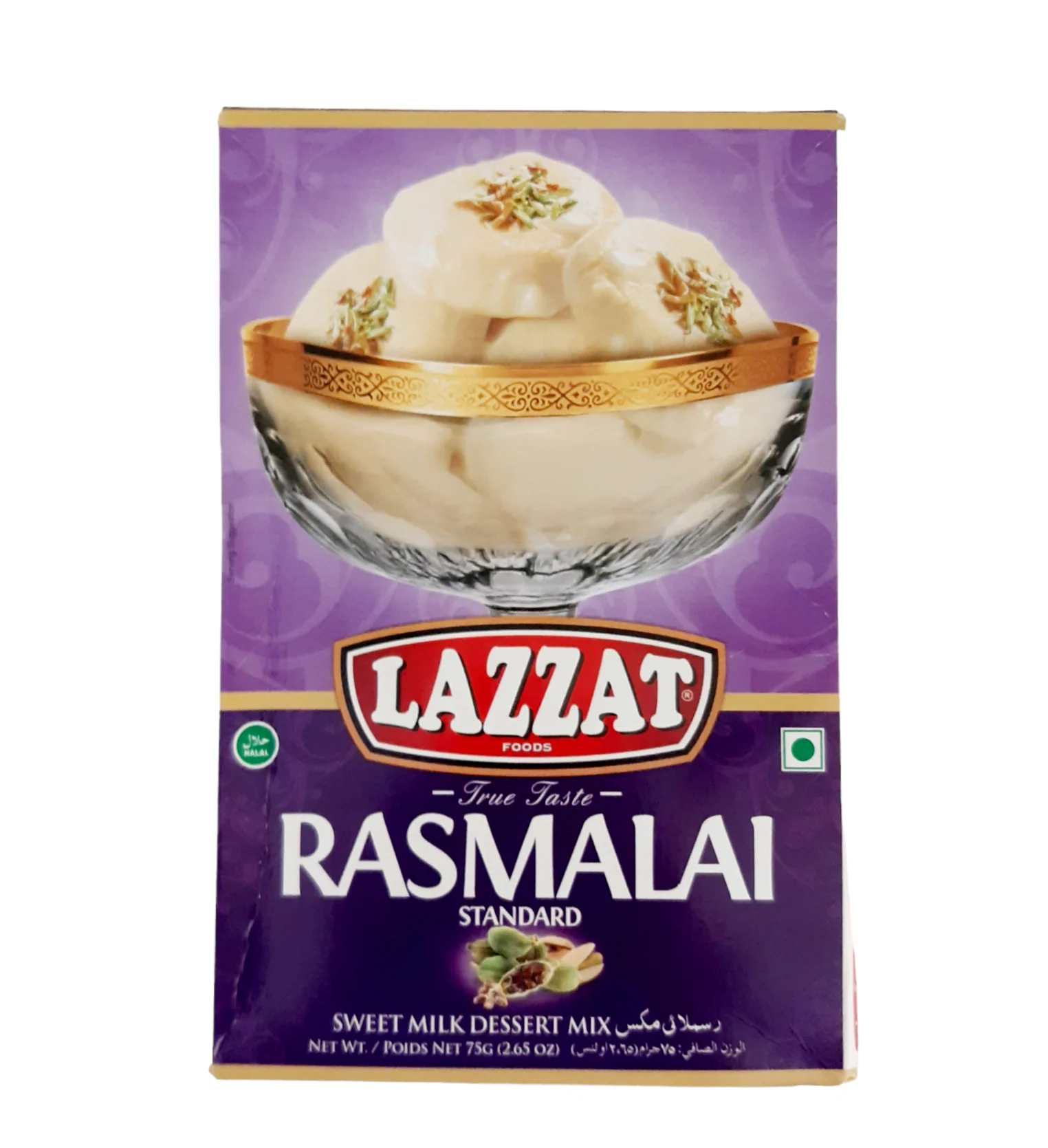 Lazzat Rasmalai Standard 75g - Sweet Milk Dessert Mix