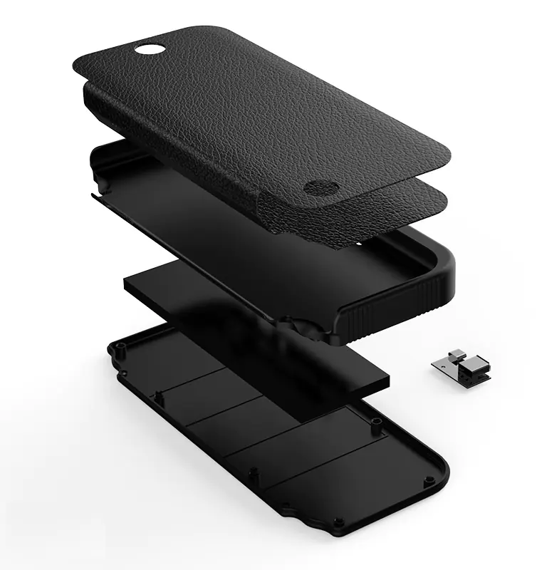 Leather Case Power Bank for NS with Clip Battery - Image 5