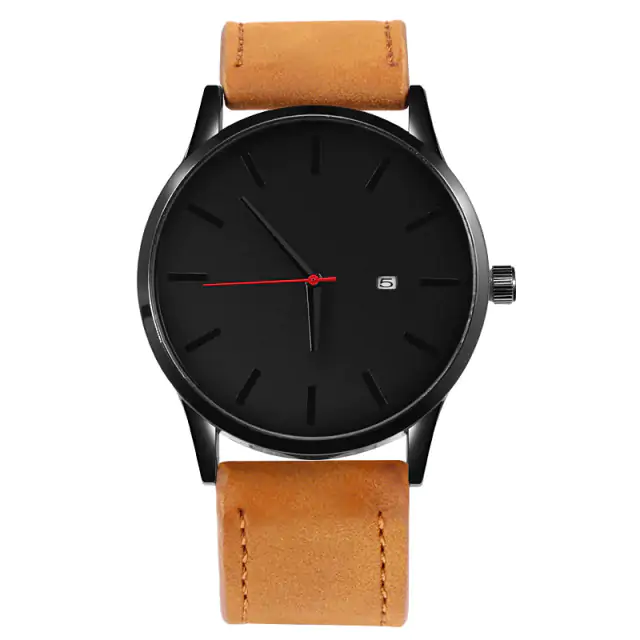 Leather Quartz Watch - Image 8