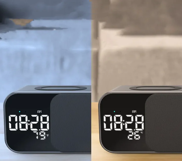 LED Alarm Clock with Bluetooth and FM Radio - Image 4