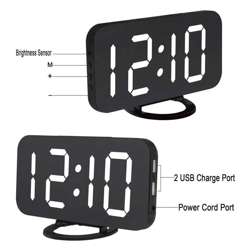 LED Mirror Clock - Image 4