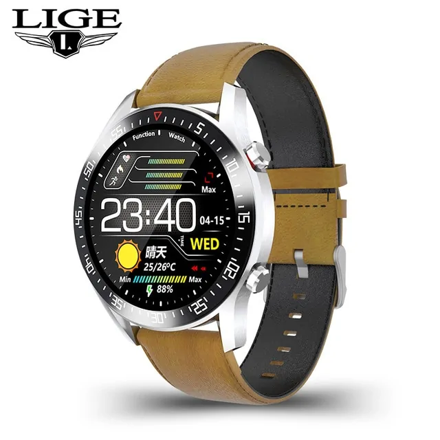 LIGE 2021 New Steel Band Smart Watch - Image 10